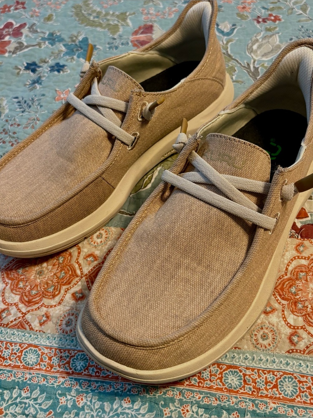 KURU Women’s Casual Canvas Slip-On Shoes in Taupe